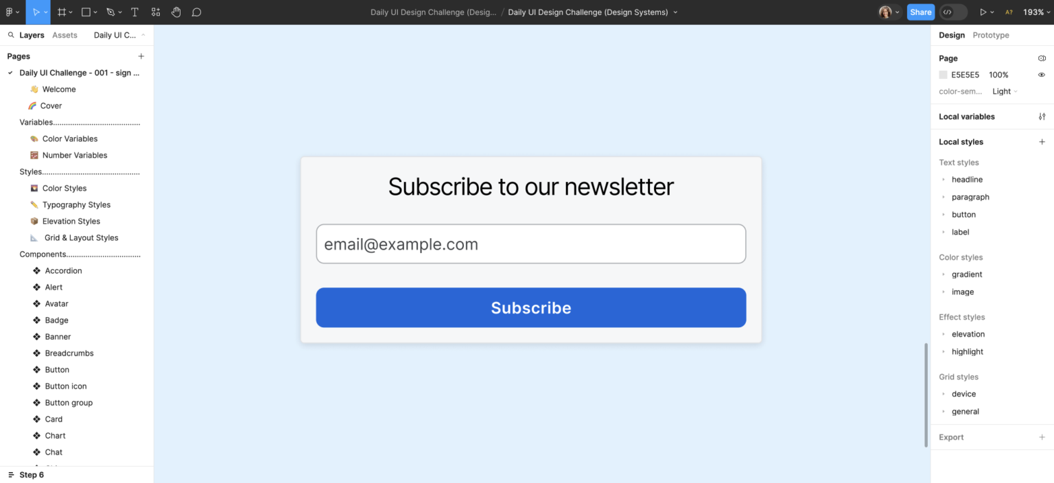 15 Minute Tutorial – Build a Signup Form Using a Figma Design System ...